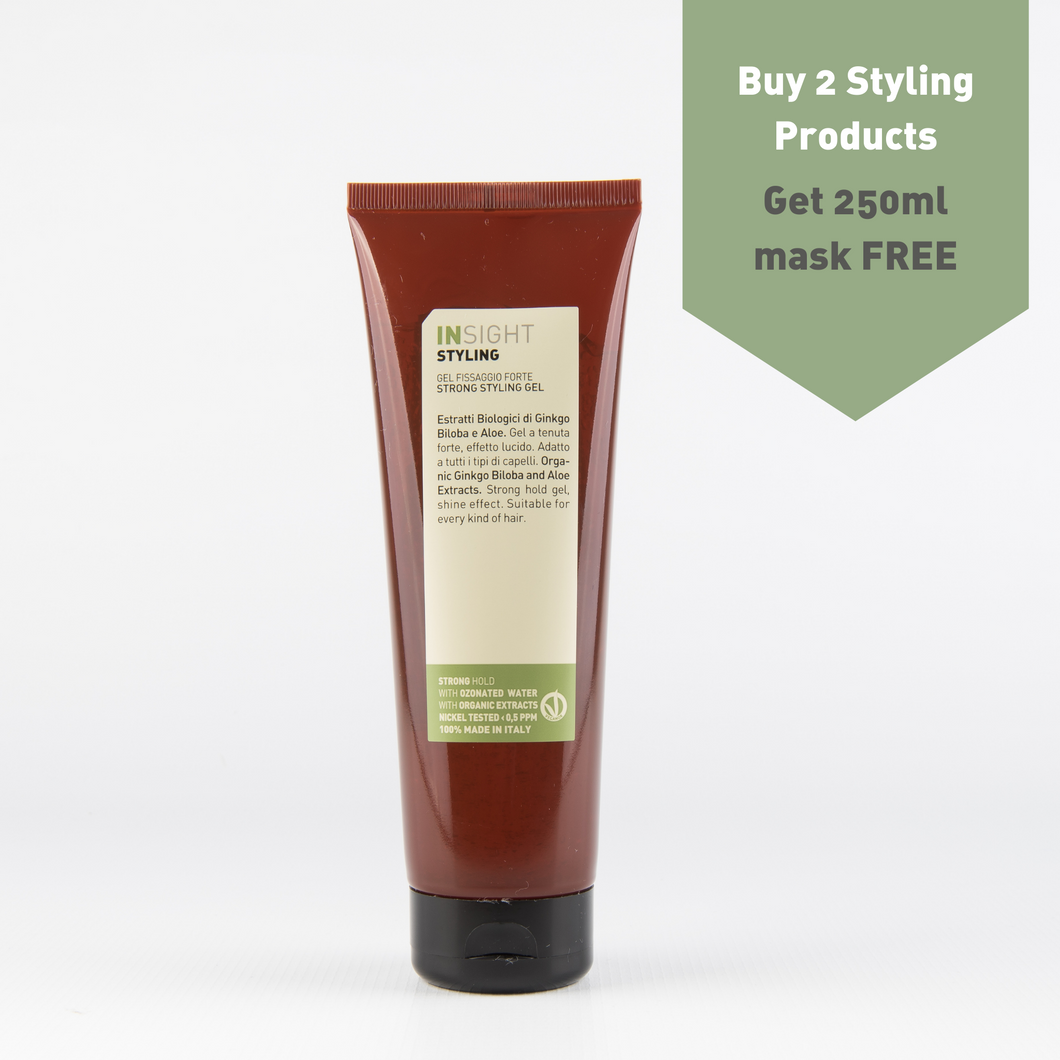 Strong hold hair styling gel